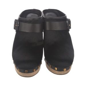 Veronica Beard Calf Hair Mules size 8